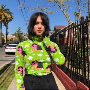 Nooworks Checkered Ladies Turtleneck